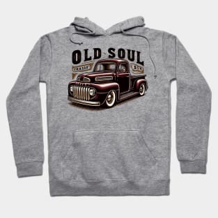 Classic vintage pickup truck, Old Soul Hoodie